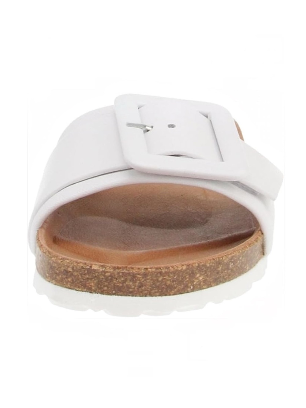 Verbenas Reiko White Leather Buckle Slide Women’s Size 7.5 US/38 EU NWOB - Picture 15 of 16